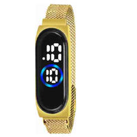Women's Oval Magnitic Golden Watch