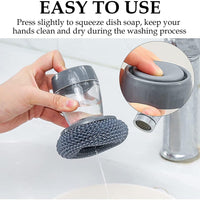 Kitchen Soap Dispensing Palm Brush (Pack of 2)
